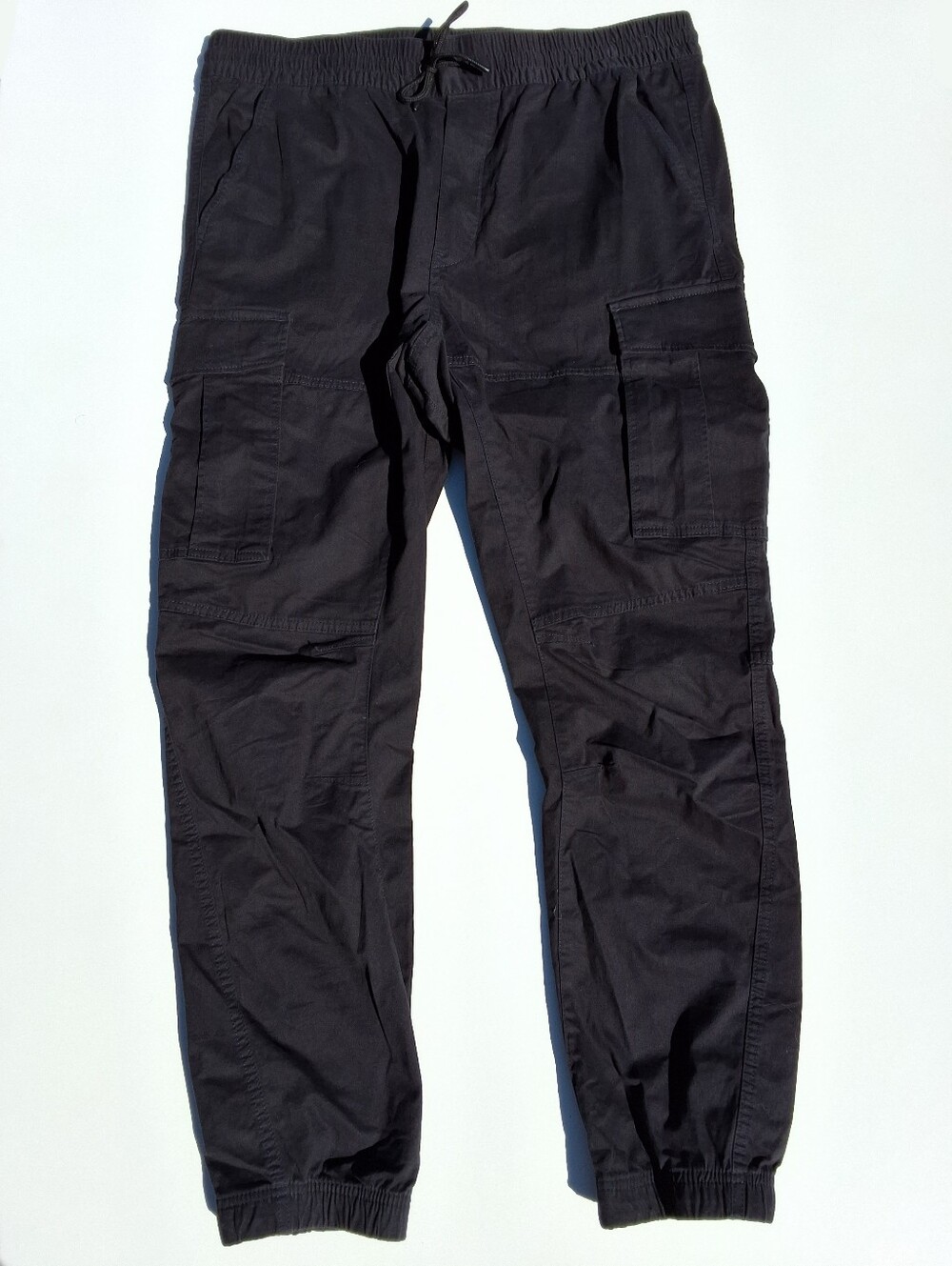 H&M Men's Black Slim Fit Cargo Jogger Pants (Like New)